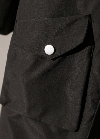 Чорна зимня куртка куртка-пальто SHEIN