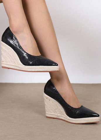 SHEIN Туфли черный з искусственная кожа, полиуретан, китай — лето (325115171)