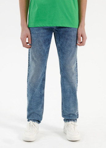 Светло-синие демисезонные слим джинсы House