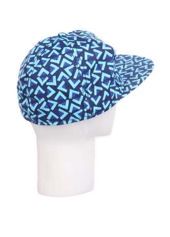 Кепка H&M кепка с прямым козырьком геометрическая голубая кэжуал хлопок