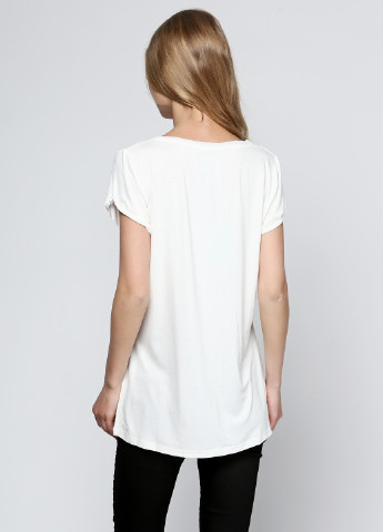 Белая летняя футболка NU