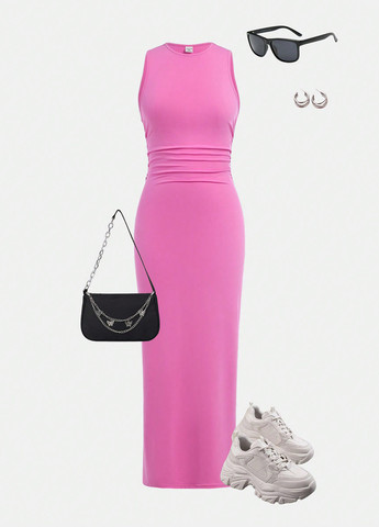 Рожева сукня SHEIN (331624095)