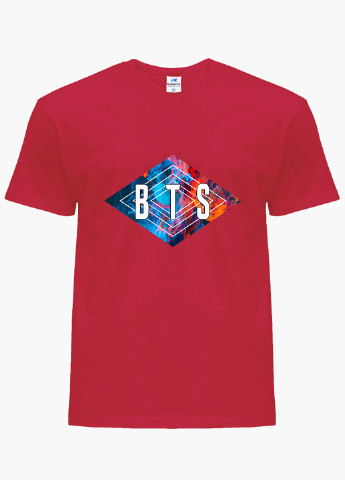 Красная демисезонная футболка детская бтс (bts)(9224-1062) MobiPrint