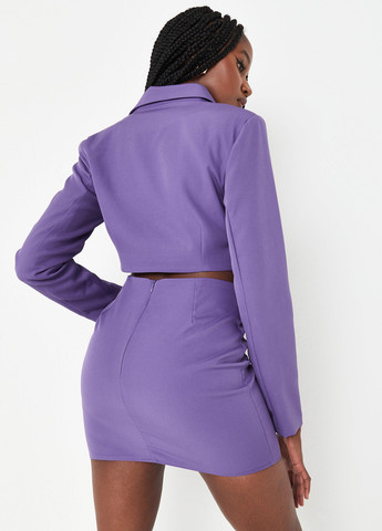 Фиолетовая кэжуал однотонная юбка Missguided