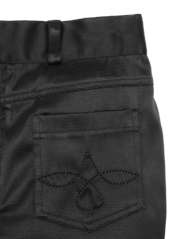 Черные кэжуал демисезонные прямые брюки OrbySchool