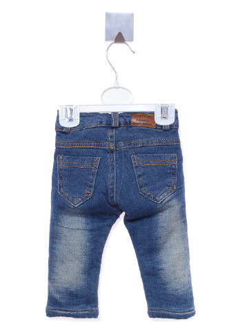 Синие демисезонные со средней талией джинсы Lilitop