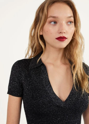 Чорна кежуал сукня футляр Bershka меланжева