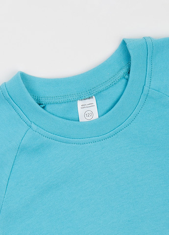 Голубой свитшот Garnamama рисунок без декора (369145617)