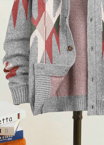 Серый демисезонный кардиган SHEIN