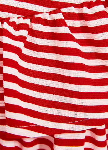 Красная кэжуал в полоску юбка Zara мини