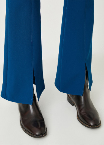 Синие кэжуал демисезонные клеш брюки KOTON