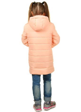 Персиковая зимняя куртка ViDa