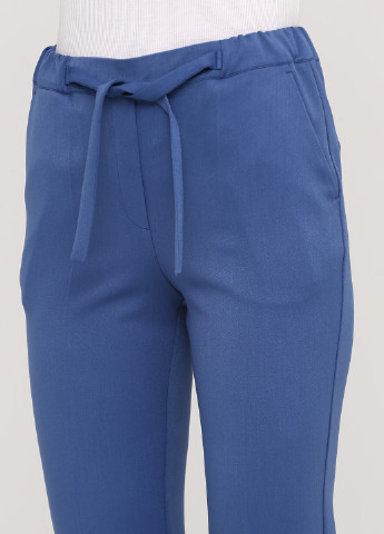 Голубые классические демисезонные зауженные брюки Olga Shyrai for PUBLIC&PRIVATE