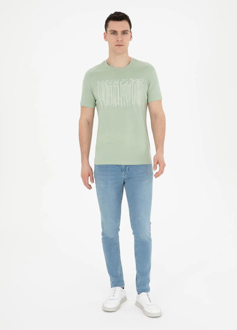 Зеленая футболка Pierre Cardin