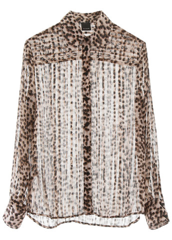 Коричневая блуза Pinko
