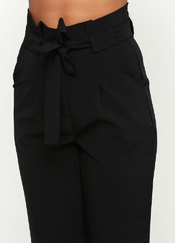 Черные кэжуал демисезонные зауженные брюки Dorkini