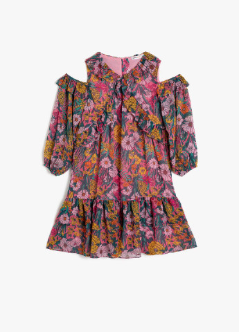 Комбинированное платье KOTON (203454614)