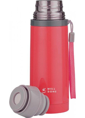 Термос питний Well Done WD-7153R 0.35 л малиновий Power (254861200)
