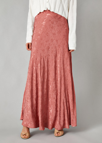 Темно-розовая кэжуал цветочной расцветки юбка KOTON клешированная