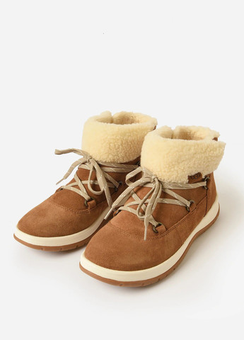 Зимние ботинки UGG с мехом из натуральной замши, тканевые