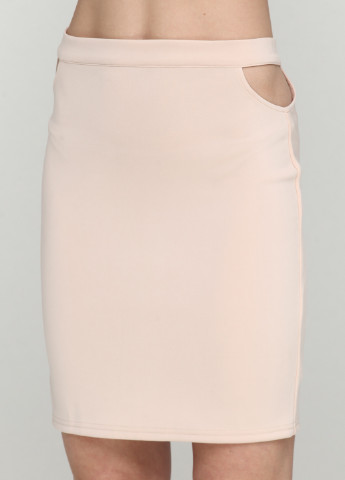 Бежевая кэжуал однотонная юбка Only One мини