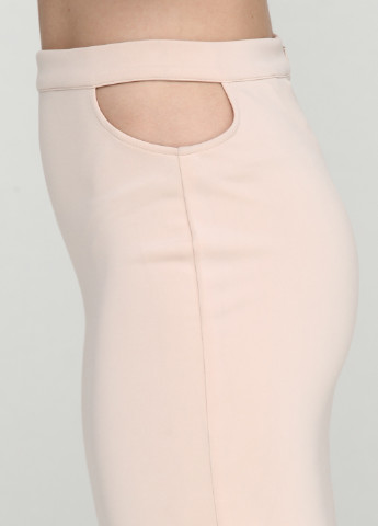 Бежевая кэжуал однотонная юбка Only One мини