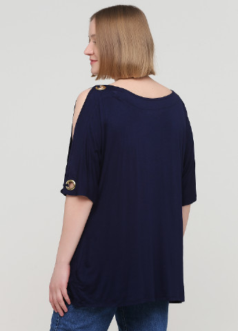 Темно-синяя летняя блуза Signature