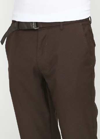 Хаки классические демисезонные зауженные брюки H&M