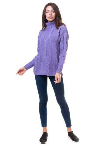 Фиолетовый зимний свитер Bakhur