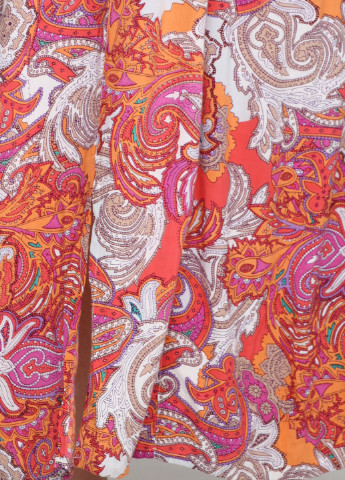 Терракотовое кэжуал платье Adia Fashion с цветочным принтом