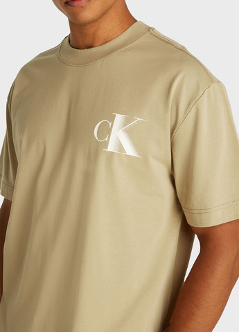 Песочная футболка Calvin Klein Jeans