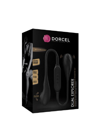 Вибратор на гибкой сцепке со стимуляцией пальчиком DUAL EXPLORER Dorcel (254150608)