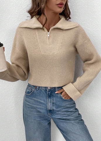 Бежевий демісезонний светр SHEIN