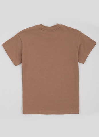Темно-бежевая летняя футболка Ляля