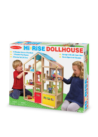 Домик с куклами и мебелью, 14,6х62,9х78,7 см Melissa & Doug (251711110)