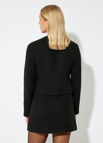 Черный женский жакет KOTON однотонный - демисезонный