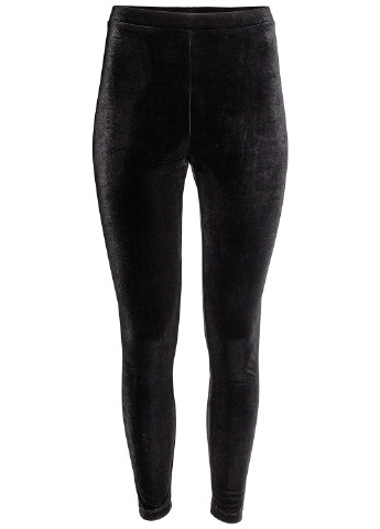 Черные демисезонные леггинсы H&M