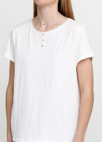 Белая всесезон футболка с коротким рукавом Women'secret