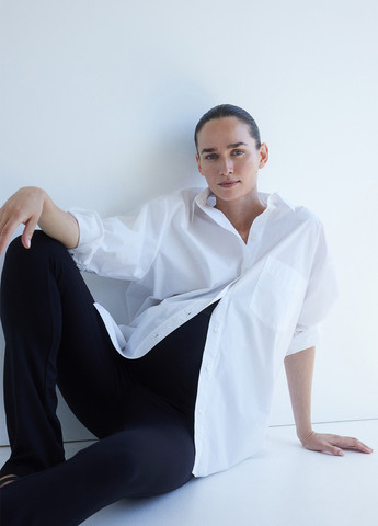 Черные демисезонные леггинсы для беременных H&M