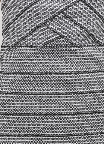 Срібна кежуал сукня бандо H&M в смужку