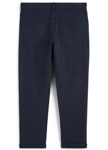 Темно-синие кэжуал демисезонные прямые брюки C&A