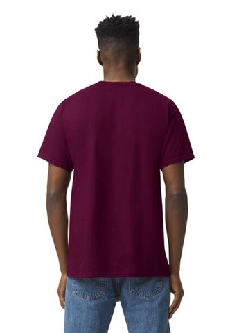 Темно-бордовая футболка Gildan