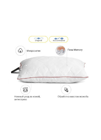 Подушка 1473 Eco Jojoba memory effekt Середня 50х70 см (2200001539938) Mirson (254054051)