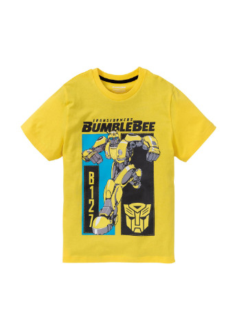 Желтый летний комплект (футболка, шорты) Marvel