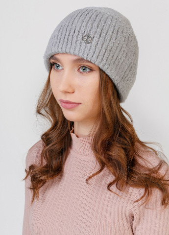 Ангноровая зимняя теплая женская шапка без подкладки 330241 Merlini (254281127)