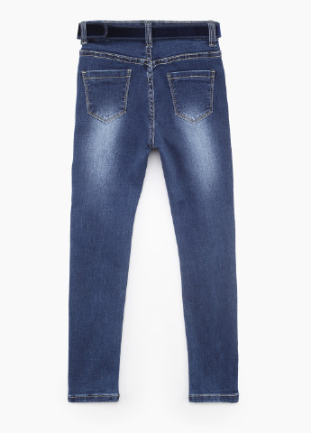 Синие демисезонные зауженные джинсы Grace