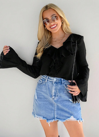 Чорна блуза SHEIN