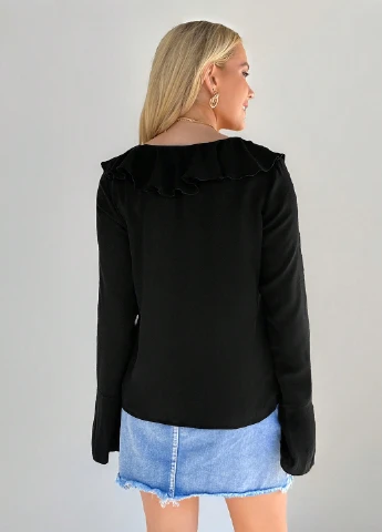 Чорна блуза SHEIN