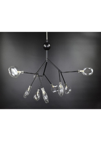 Люстра потолочная на 9 лампочек H686/9P-bk-tr Черный 60х56х56 см. Sunnysky (253122301)