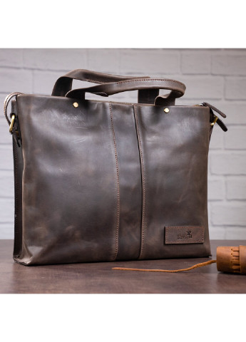 Мужская кожаная сумка 35х27х7,5 см Shvigel (229458567)